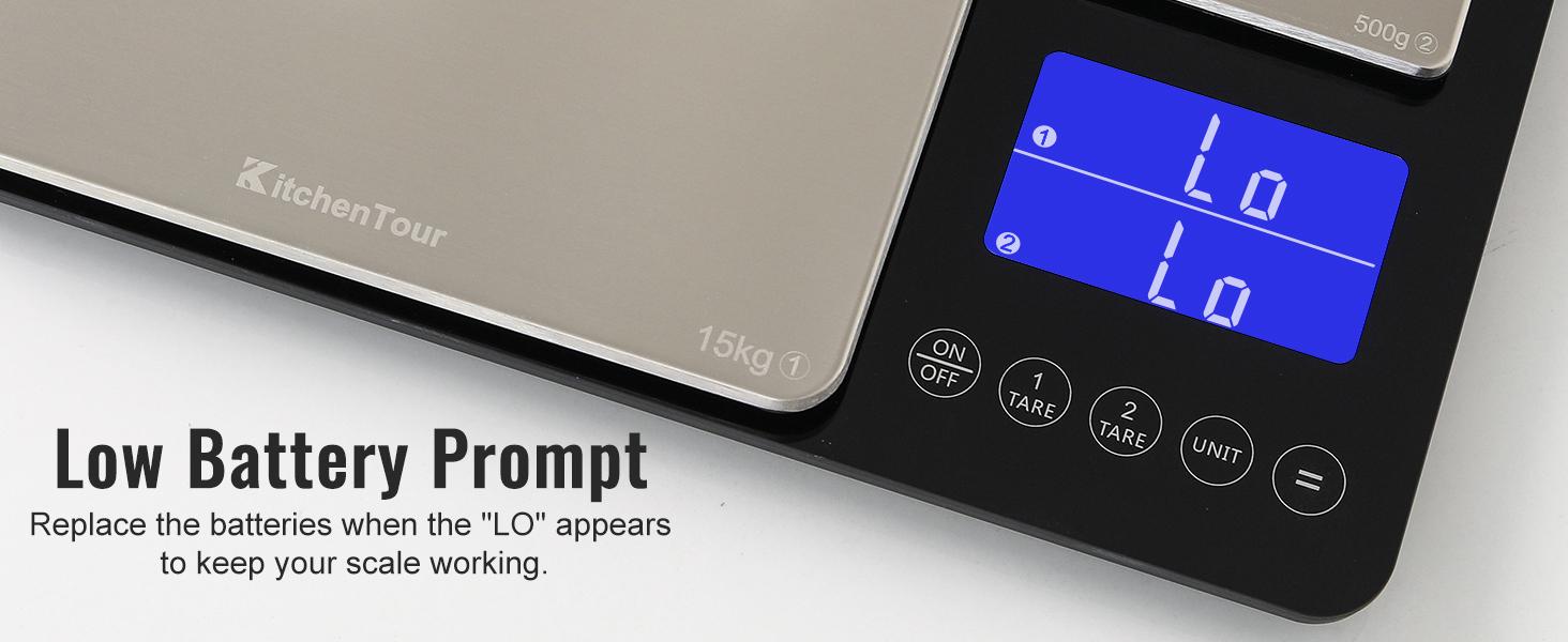 KitchenTour Dual Platform Food, 0.001oz/33lb Scales Weight Grams and Ounces for Home Cooking Baking Meal Prep Sourdough Bread, Stainless KitchenTour Dual Platform Food, 0.001oz/33lb Scales Weight Grams and Ounces for Home Cooking Baking Meal Prep Sourdough Bread, Stainless