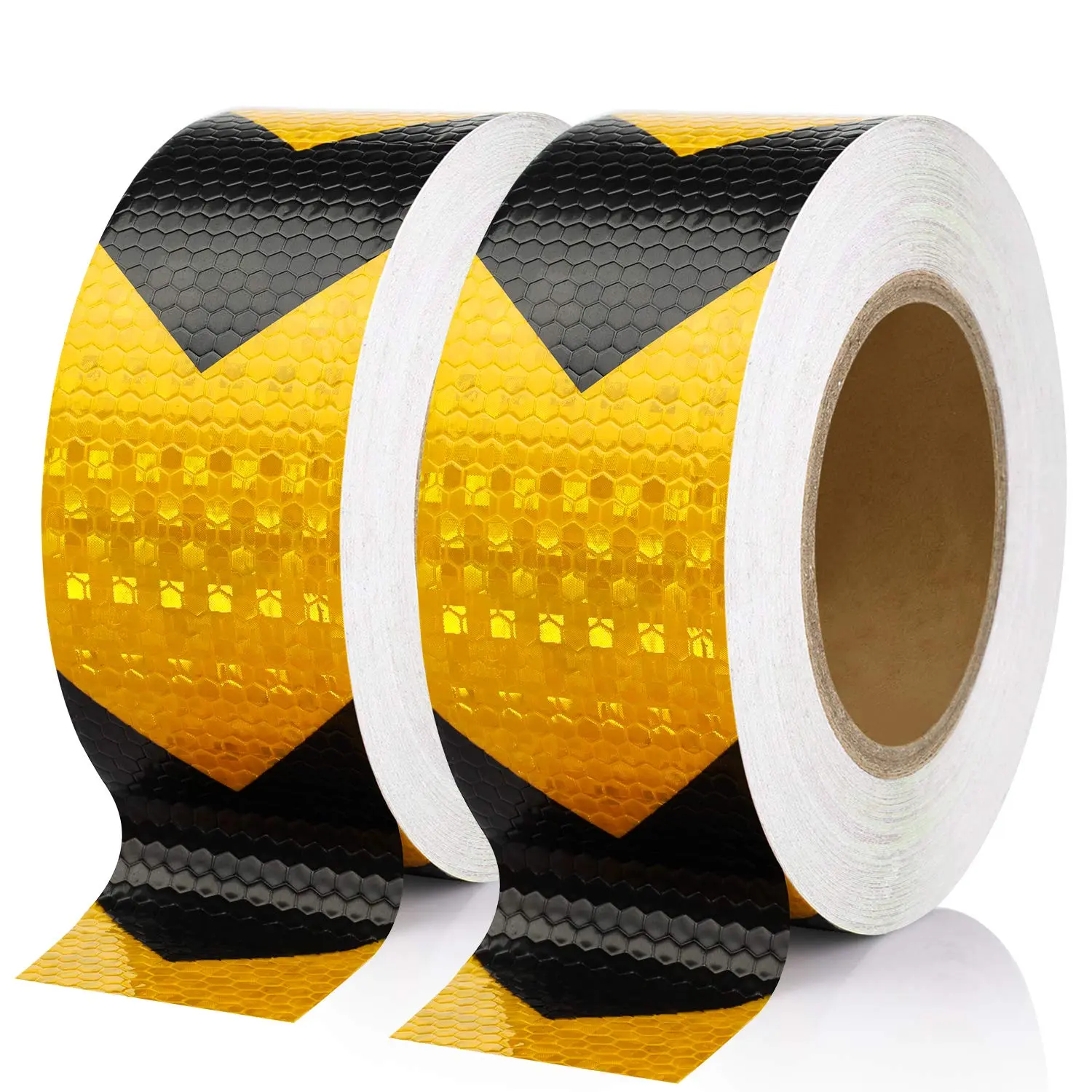 Tape for Trailers, Black/Yellow, 2in x 100ft| 100FT Long Roll, High-Visibility, Conspicuity Tape with for Trailers, Trucks, Vehicles &