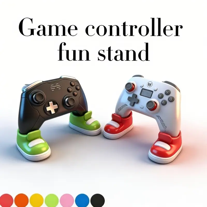 Game Controller Fun Stand, Colorful Shoe-Shaped Holder for Ps4 Ps5 Xbox, Gaming Console Accessory, Perfect Gift for Birthday Christmas Valentine, Desktop Decor, Game Accessories