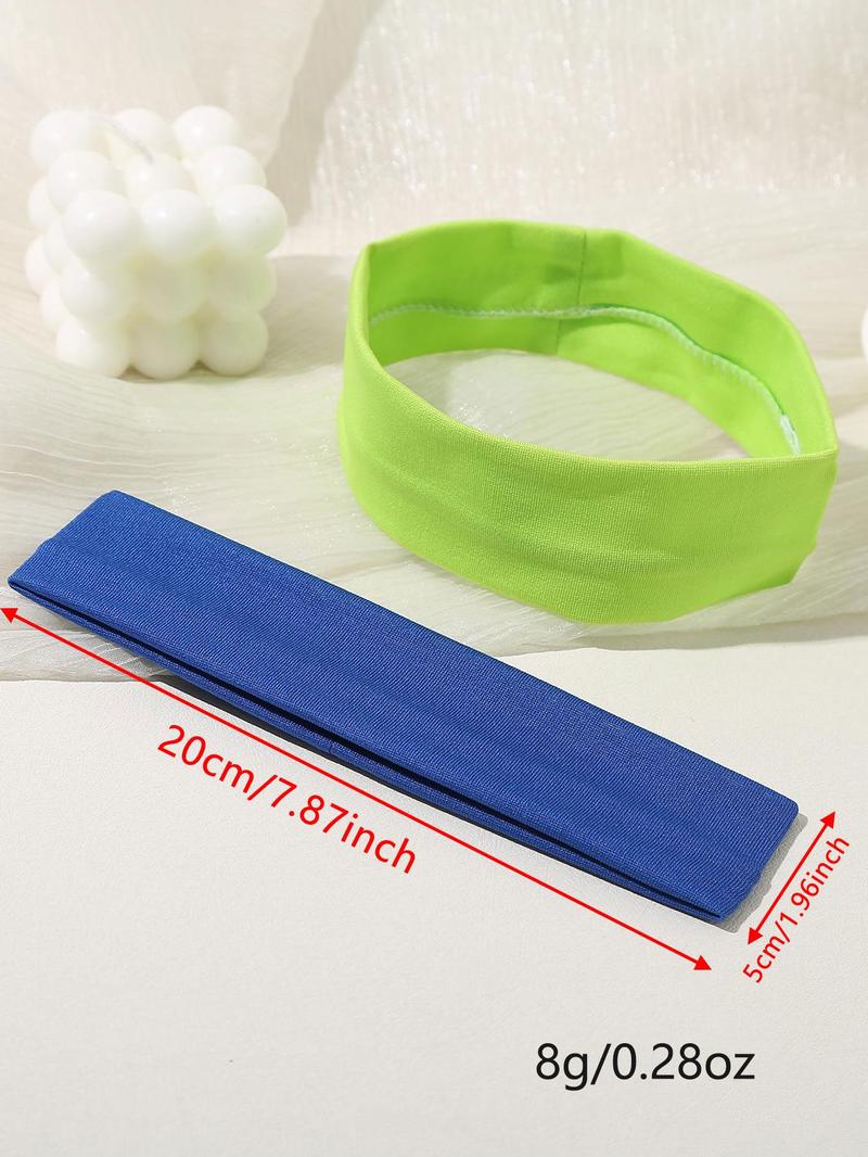 Women's Multi-Color Sports Headbands, Elastic Sweat-Absorbing Hair Bands, Yoga Running Fashion Accessories, Sweat-Wicking Headband for All Seasons
