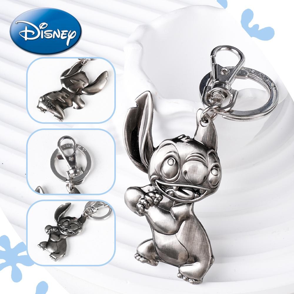 Disney Officially Licensed Stitch Pewter Keyring Metal Keychain for Family and Friends Funny anniversaries Valentine's Birthday Christmas Day Gifts