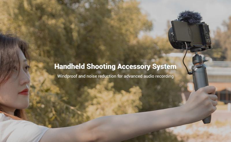 SmallRig Cold Shoe Adapter with Wind Muff Windshield for Sony ZV-1F / ZV-E10 / ZV-1 / ZV-E1 / ZV-1 II, Wind Furry for Light Microphone Attachment - 3526