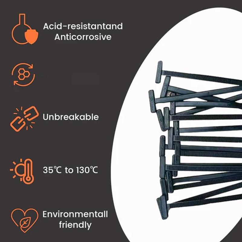 Nylon Universal Cable Tie Buckle, 2025 Premium Heavy Duty Self-Locking Nylon Zip Ties Holder, Multipurpose Plastic Cable Ties Tool for Car Daily Repair bundle
