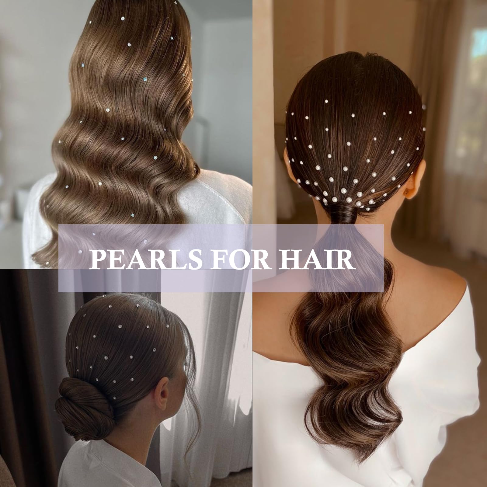 660Pcs Resin Face Gems Hair Gems, 3/4/5/6 mm DIY Self-Adhesive Rhinestones, Pearl/Clear Rhinestone/Ab Rhinestone for Makeup, Crafts