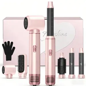 Hair Dryer Brush 5 in 1, Multi Functional Styler, Blow Dryer Brush Set Hair Dryer Kit Upgrade Hot Air Brush As A Gift for Straight/Curl/Drying/Smoothing Air Styler Curling Wrap Air Curler, Curling Iron Hair Styling Tools, Christmas, New Year Gift
