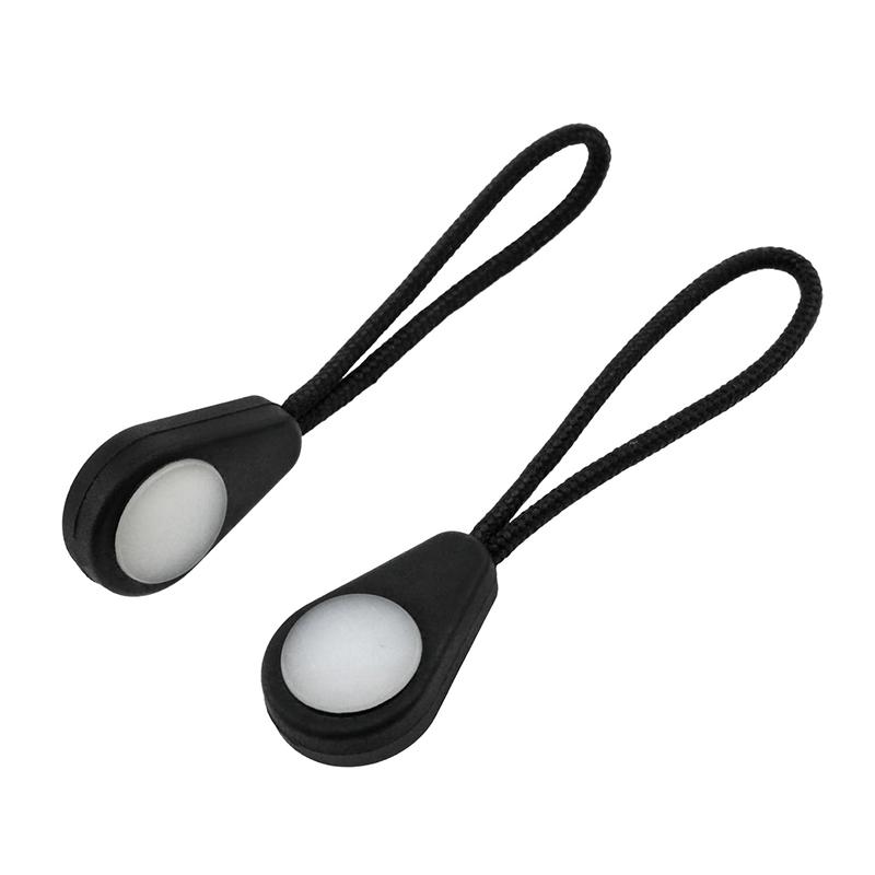 4 Pack Glow in The Dark Zipper Pulls for Luggage Backpacks Handbags Suitcases, Easy to Find in Low Light, Durable for Travel Camping Hiking Daily Use