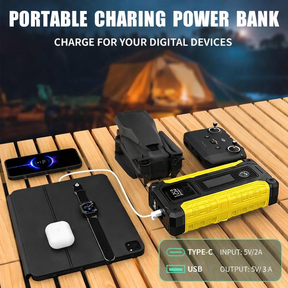 Best for Conversions: "Never Get Stranded Again!  10000mAh Portable Jump Starter—A Must-Have for Every Car Owner! ️"