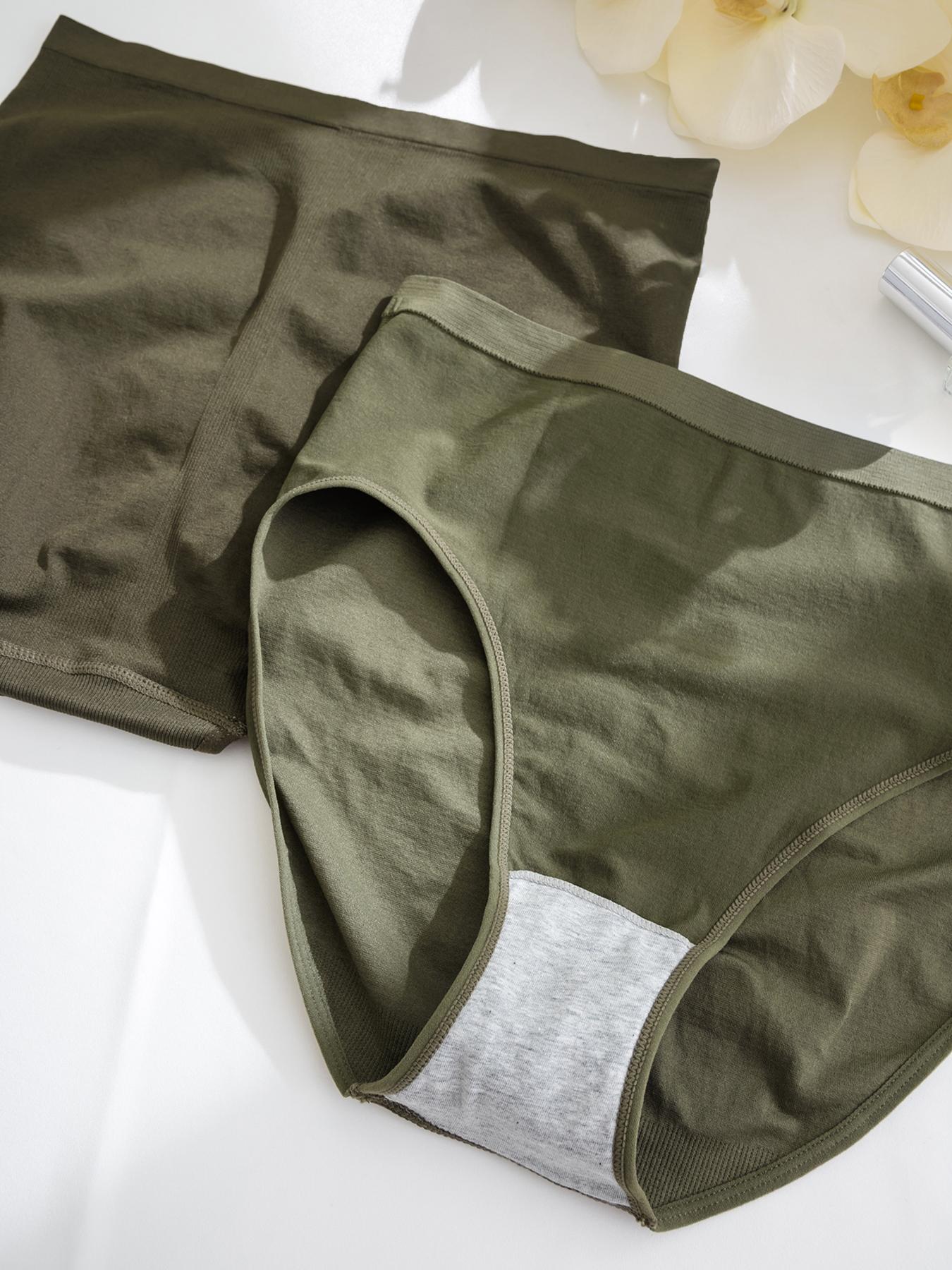 【Plus Size】 Solid Color Knicker, Soft Comfy Breathable Panty for Daily Wear, Women's Underwear for All Seasons