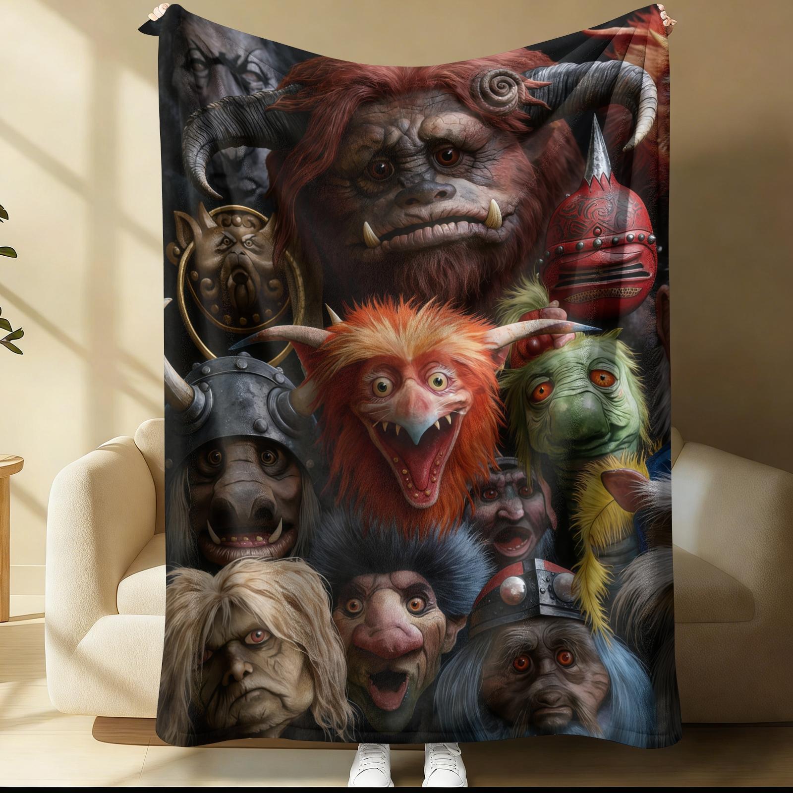 Labyrinth Pattern Blanket, Suitable For Children And Adults As Daily Holiday Birthday Gifts, Soft, Warm, And Lightweight Plush Blanket, Suitable For Bed, Sofa, Car, And Room Decoration