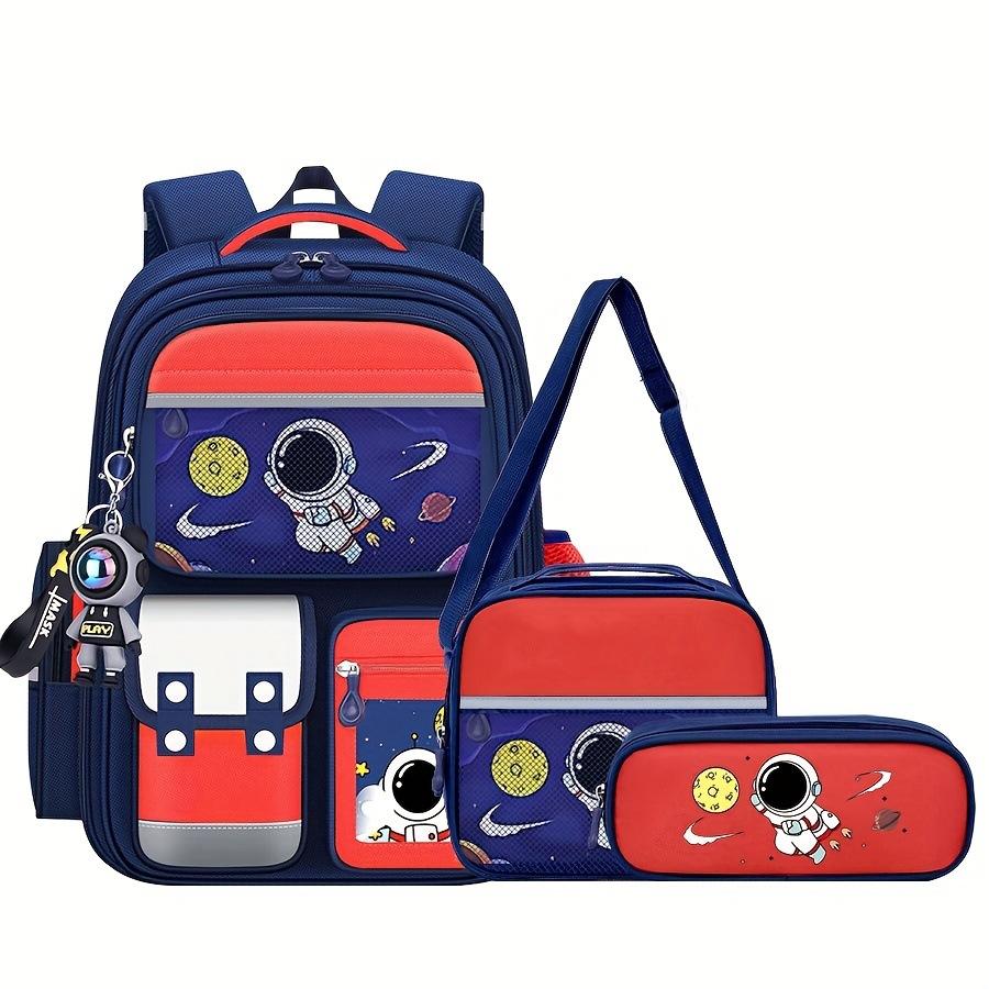 Capybara Theme Kids Backpack for Girls, 3PCS Backpack Set|  Lunch Box & Pencil Case, Bookbag for Teen Girls Kids Elementary Middle High School Students
