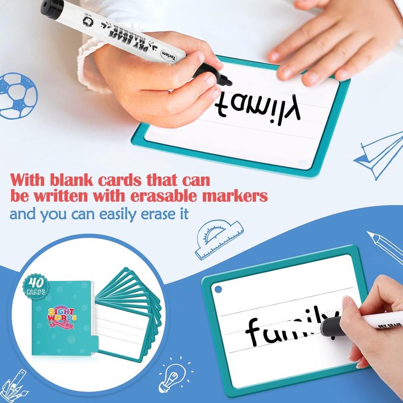 Torlam Sight Words & Phonics Flash Cards Learn to Read Digraphs CVC  Blends Long Vowel Sounds Spelling Reading Phonics Games Site Words