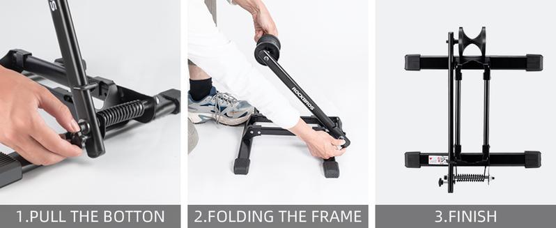 ROCKBROS Foldable Bike Stand for 20"-29" Wheels - Indoor & Outdoor Bike Holder