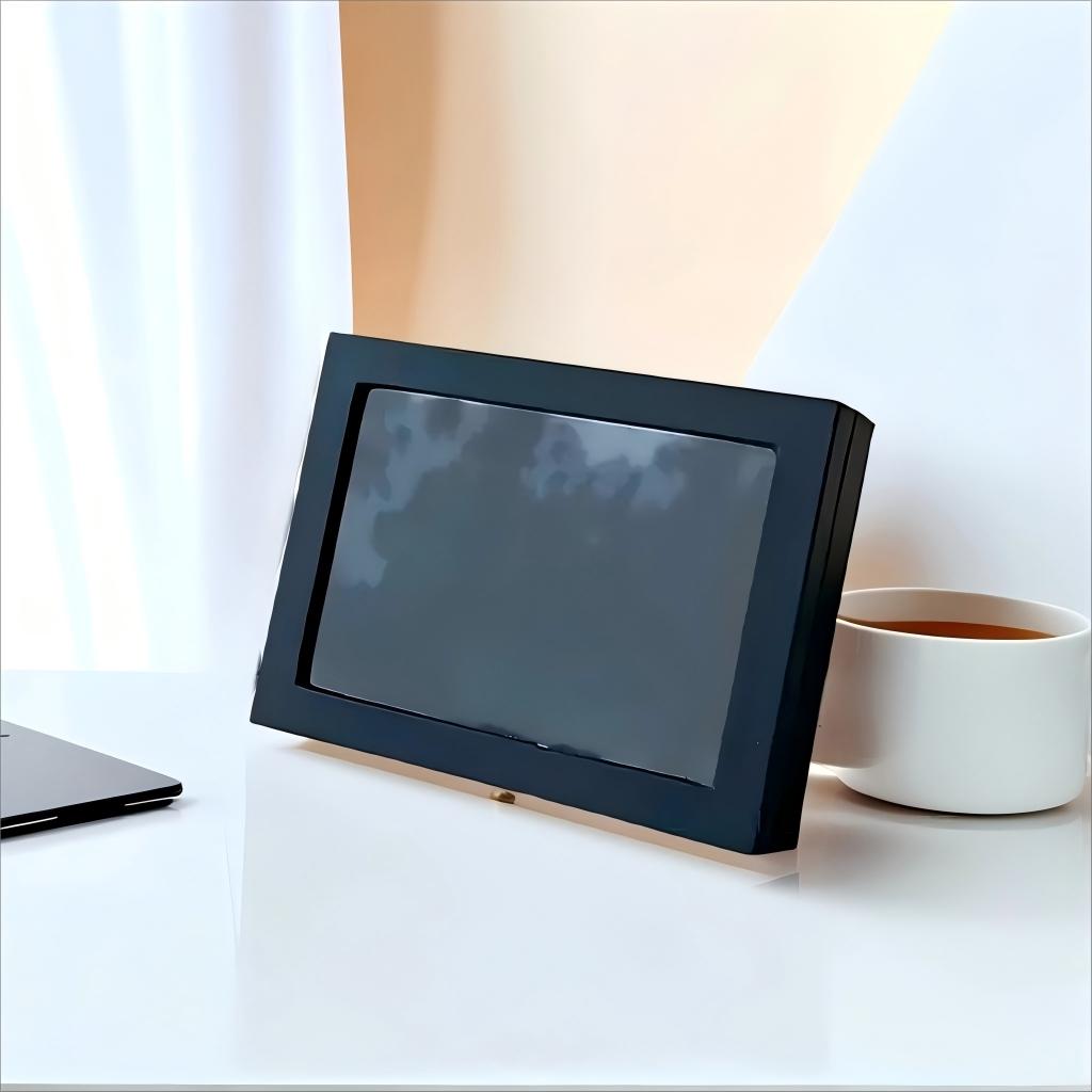 Simple Design Desktop Dust-Proof Storage Box, Transparent Medal Display Pin Organizer, Essential Desk Accessories for Organizing Items