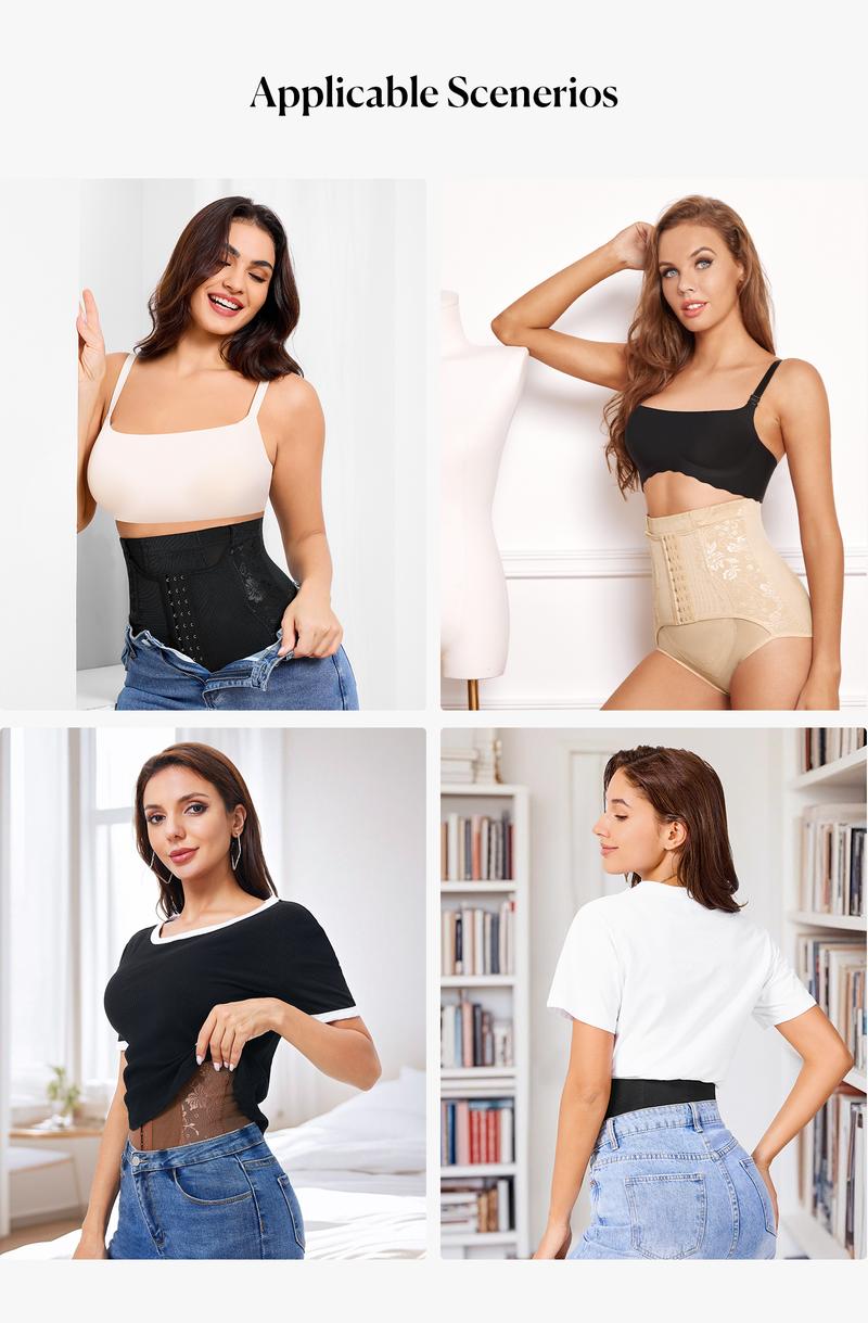 Nebility High Rise Cincher Slimming Panties Cooling Stomach Flattening Underwear Basic Compression Shapewear Bottoms Womenswear