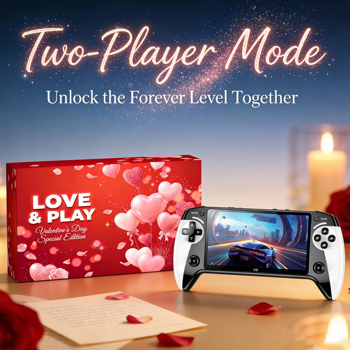 X9 Handheld Game Console, Wireless Portable Console, Digital Console, 5.5 Inch HD Screen, Retro Gaming, Home Relaxation, Friend Gathering, Christmas Gift, Valentine's Day Present