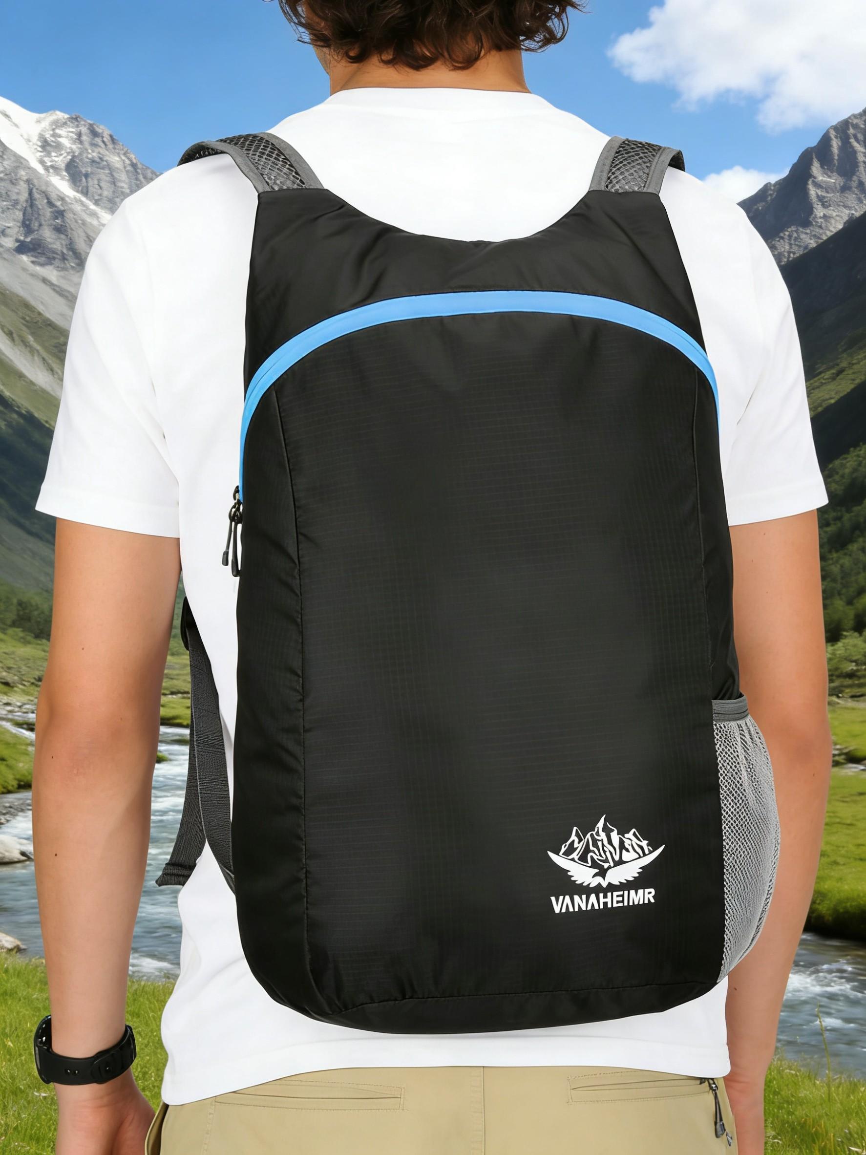 Foldable Backpack 20L Outdoor Sports Bag, Waterproof Comfortable Foldable Bag, Ultra-Light Portable Storage Bag, Camping Essential