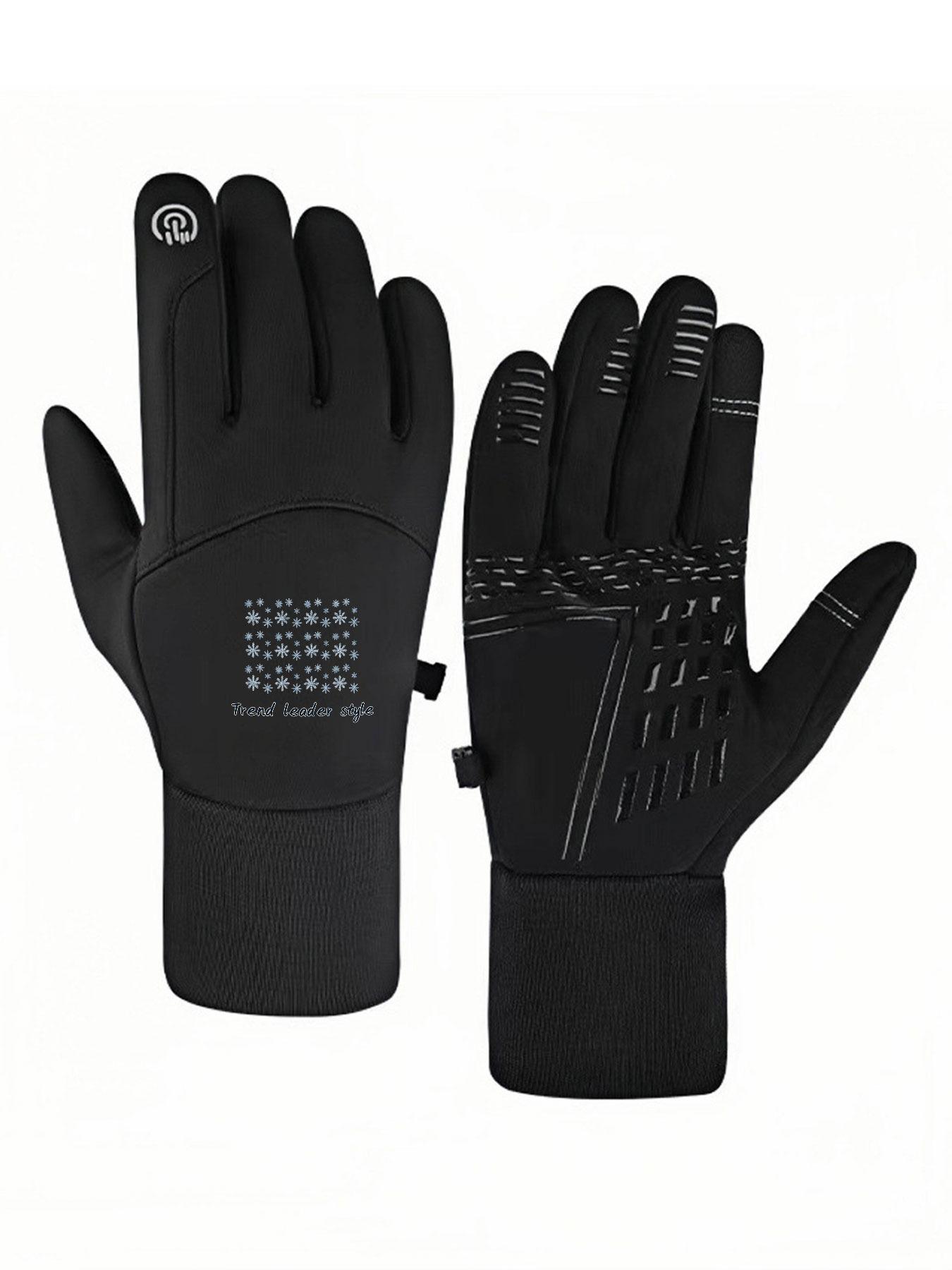 1pc with  h ss fashi winter gloves thermal gloves Touch Screen Breathable Daily Use Adults Cozy winter gifts Soft Popular Best Selling Stylish