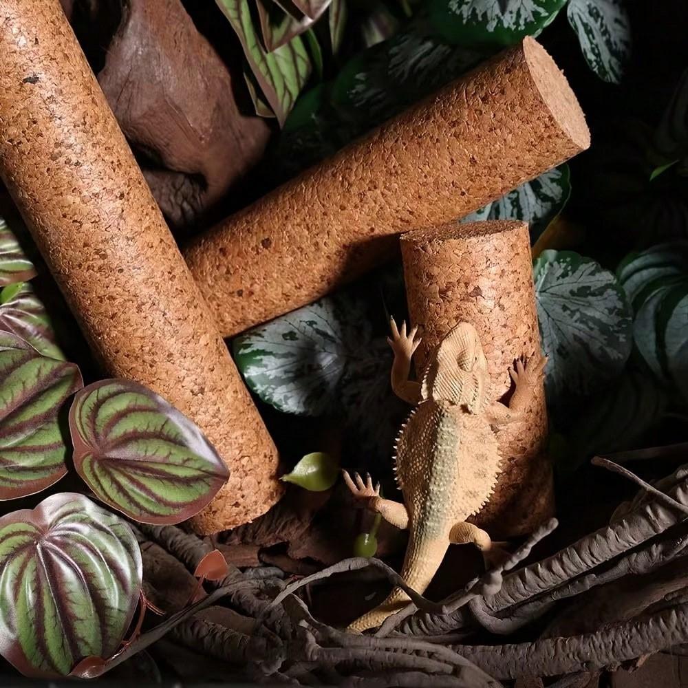 1pc Natural Soft Wood Climbing Stick for Reptiles, Arboreal Perch for Lizards, Geckos, Crested & Gargoyle Geckos, Terrarium Habitat Accessory