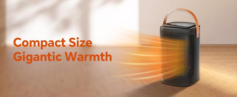 Portable Heater 1500W 12H Timer, Multi-Modes, 80° Oscillation, Overheat Protection PTC Fast Heating for Office Bedroom Home-5 Portable Heater 1500W 12H Timer, Multi-Modes, 80° Oscillation, Overheat Protection PTC Fast Heating for Office Bedroom Home-5