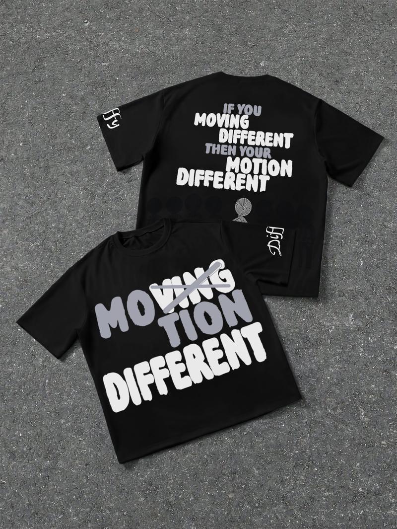 Sopula Studio Men's Vintage Motion 100% Cotton Graphic T-Shirt Men  Crewneck Casual