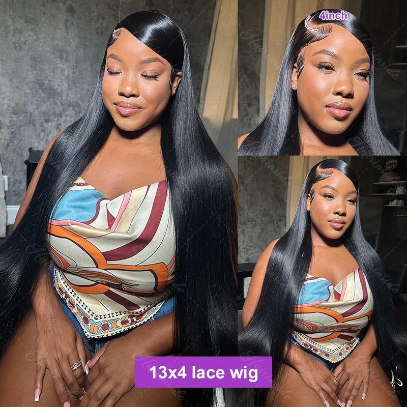 [32 Inch Only $129] Bling Hair 13x6 Lace Frontal Human Hair Wigs Brazilian Straight Lace Front Wigs For Black Women 13x4 Transparent Lace Wig Bleached Knots Nature Long Straight Hair Wig Outdoorfun TikTokShopHolidayHaul