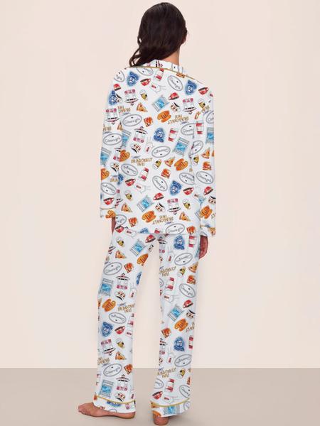 Gilmore Girls Matching Pajamas Set， Women's Cozy Fleece Loungewear, Long Sleeve Top ，Elastic Waist Pants， Cute Stars Hollow Themed Christmas Gift.