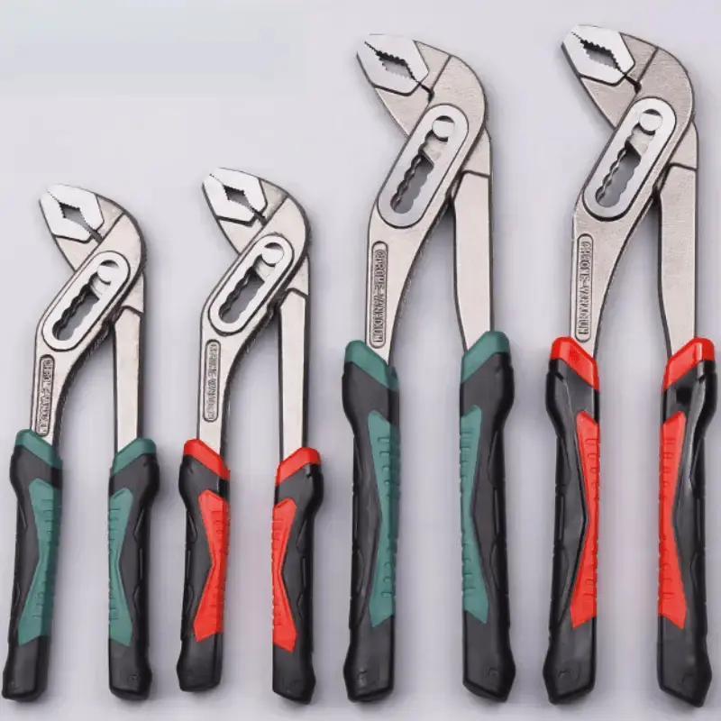 Heavy-duty clamp tools - Adjustable wide-mouth clamps, multi-purpose pipe clamps, water pump clamp. 8", 10", 12" large opening, quick-adjusting tool, with non-slip handles - for pipes, cars, agricultural machinery, and automotive repair.