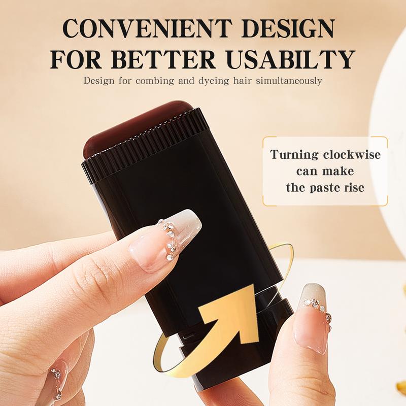Bosuya Hair Dye Stick Comb - Waterproof & Sweatproof - Easy to Color - Portable - Fast Replenishment - Color Does Not Fall Out - Root Touch Up - Root Cover Up - Haircare #01 Black