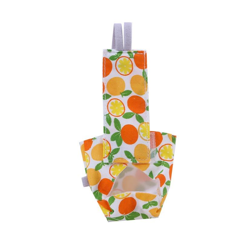 Parrot Diaper with Bowtie Cute Colorful Fruit Floral Cockatiel Pigeons Small Medium Large Pet Birds Flight Suit Clothes Washable