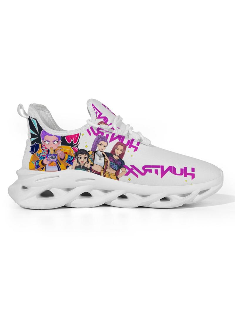 Kids K-Pop Hunterix Casual Shoes, Casual Jogging Shoes, Lightweight Comfortable Sports Sneakers, Trendy Trainers with Textile Upper and EVA Sole for All Seasons