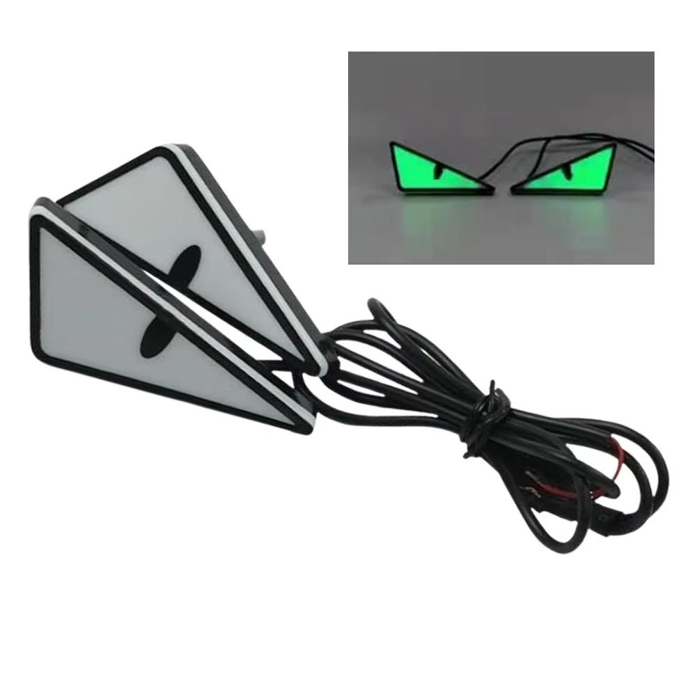 Universal Motorcycle LED Devil'Eyes Lights Demon Eyes Headlight Motorcycle Mini Projector Lens Lamp Car Decoration Lights