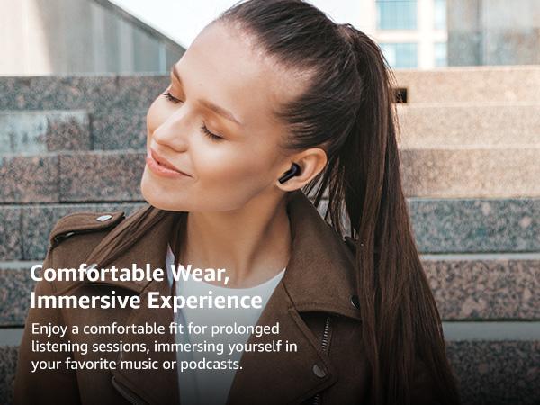 TOZO E2 Wireless Earbuds with Call Noise Cancellation, App Customize 32 EQs, 10mm Drivers with Powerful Bass, 30H Playtime, 2 Mics for Clear Calls, Bluetooth 5.3 Headphones, Comfort Fit in-Ear Headset FathersDayGift Audio Charging Electronic Chargeable