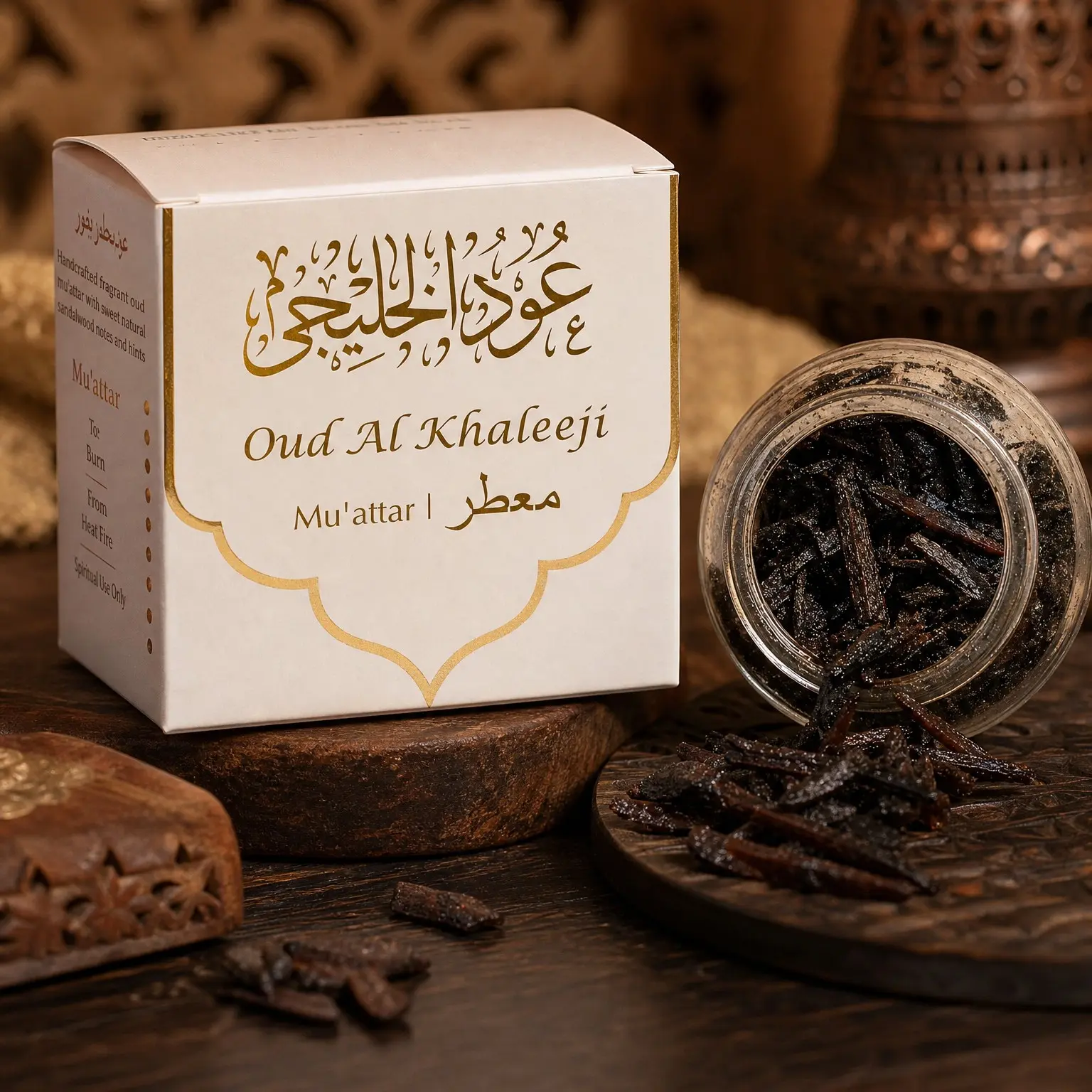 Oud Al Khaleeji Muattar Bakhoor - 40g Oud Bakhoor Wood Chips | Zesty Citron Rose Bakhoor Incense | Long Lasting Fragrance for Home, Prayer, Meditation & Islamic GiftsGift