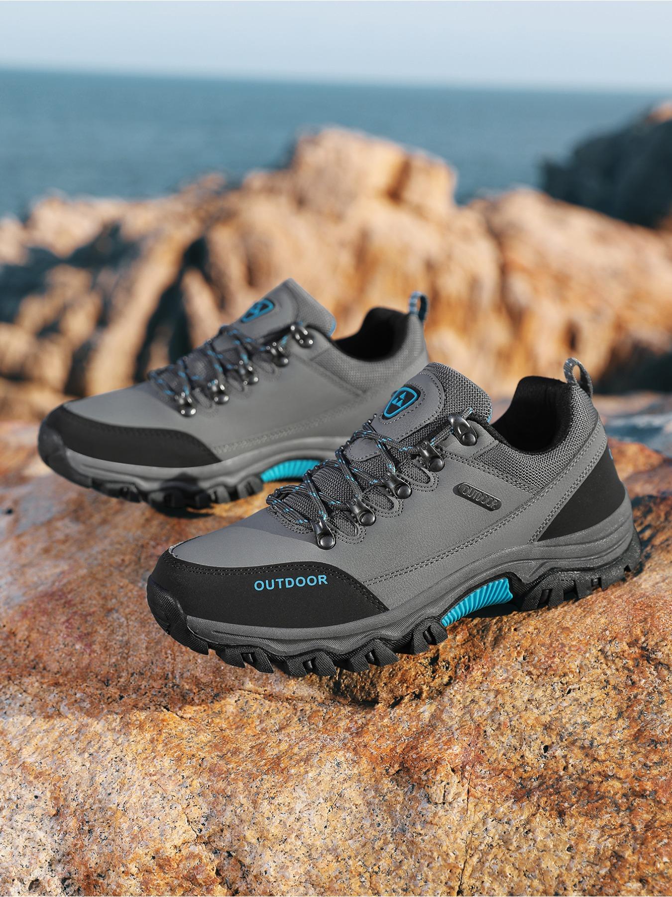 Men's Outdoor Hiking Shoes, Autumn/Winter Sneakers for Men and Teens, High Quality Wear-Resistant Casual Outdoor Shoes, Thick-Soled Couple's All-Season Fashion Hiking Shoes