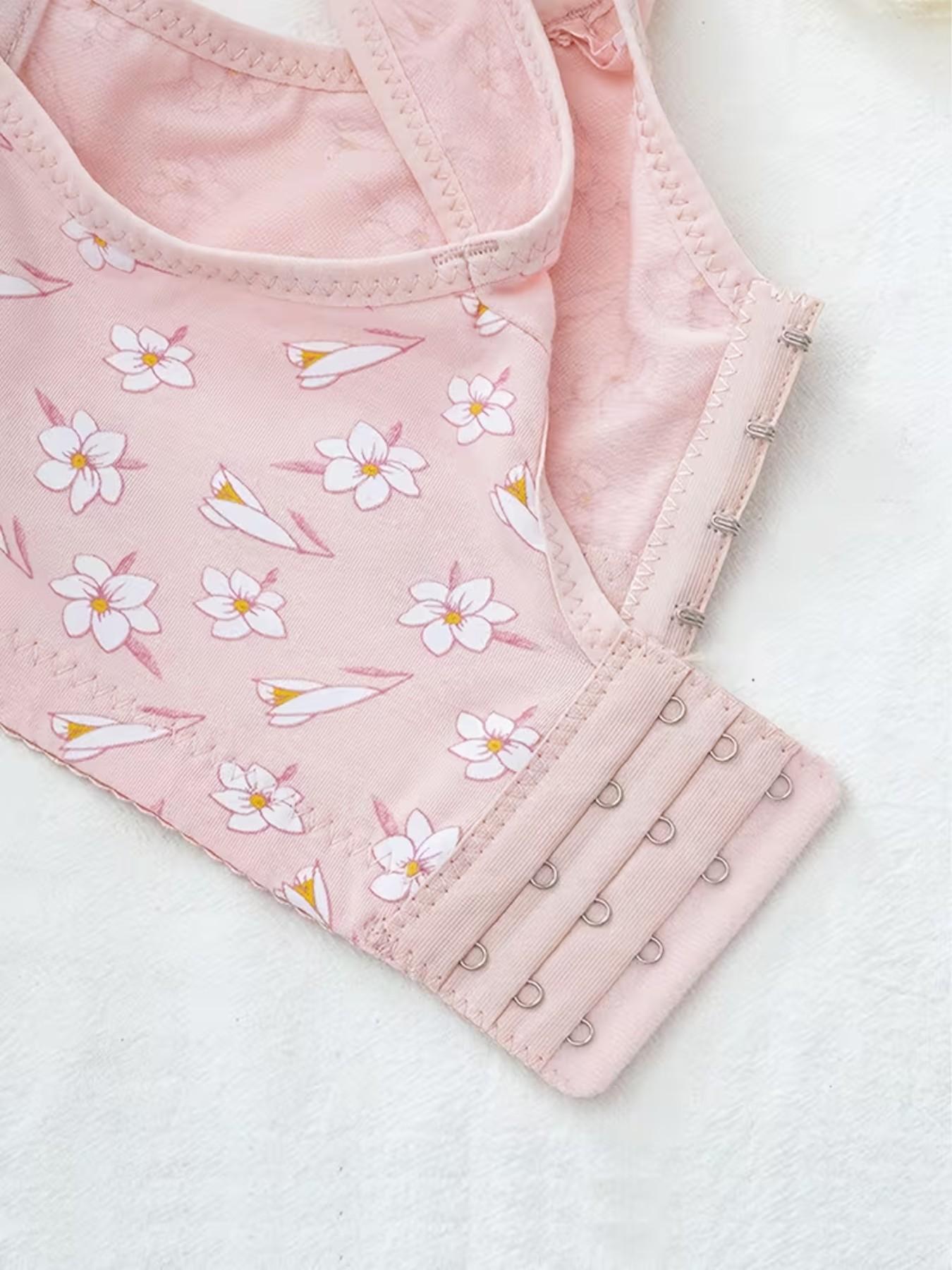 Ultimate Comfort Wireless Bra Set, Fashionable Print Design, Medium Support, Full Coverage, Casual Style, All Seasons, Everyday, Multiple Sizes Available, Underwear