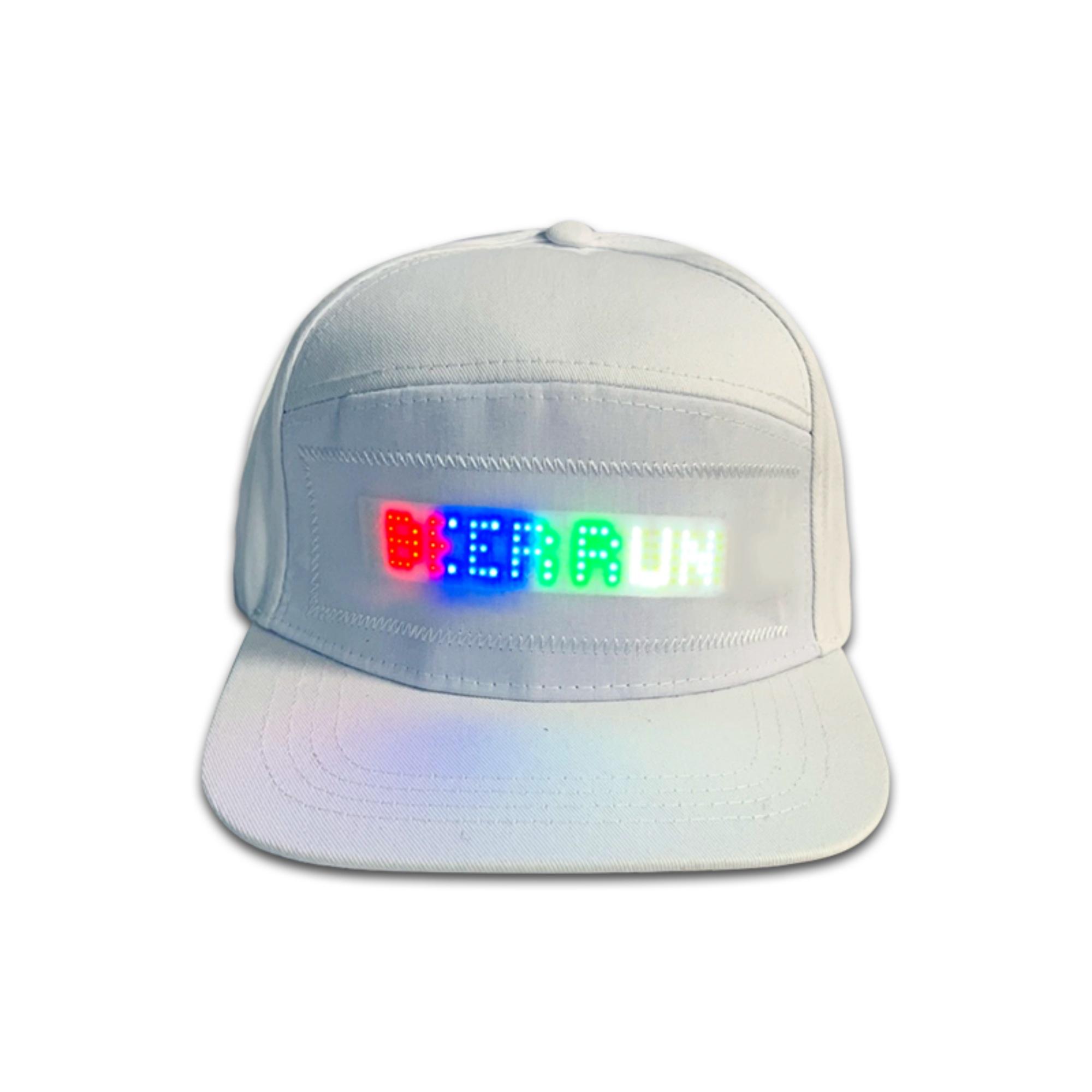 LED Hat with Customizable Image & Text, Bluetooth-compatible Controlled LED Display, Perfect for Parties, Advertisements, Festive Celebrations, Customizable Hats