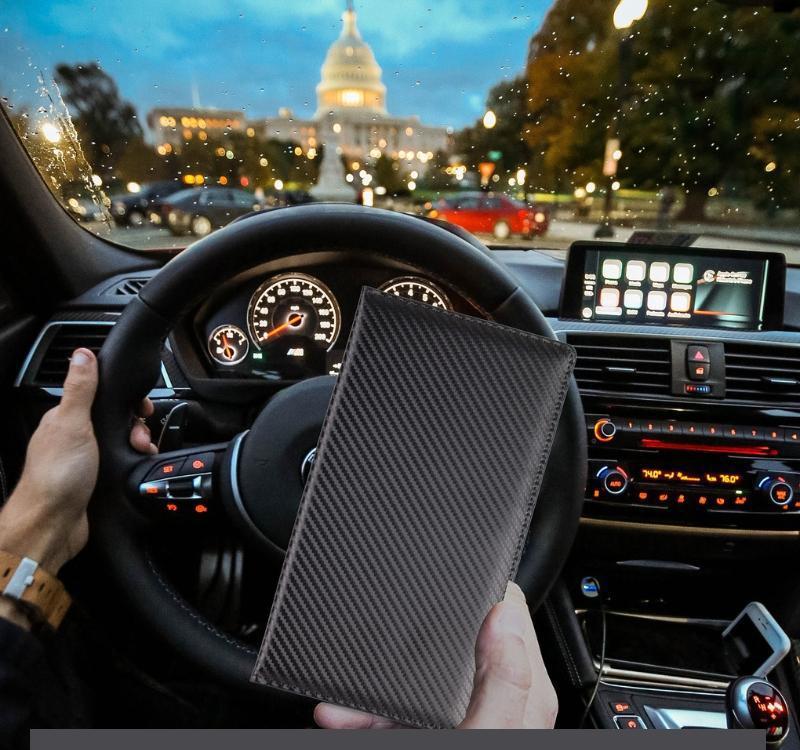 Car Registration & Insurance Card Holder, Magnetic Closure Vehicle Organizer, Car Essential Document Wallet, Spring Gift, for Pokemon Cards Holder, Compact Car Accessories, Essential for Owners