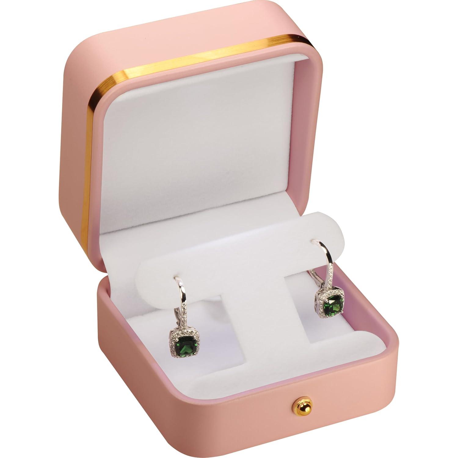 Earring   Box PU Leather for Dangle Hoops Studs | T style necklace pendant holder travel portable storage organizer dangling giftgiving earrings set stud leverback