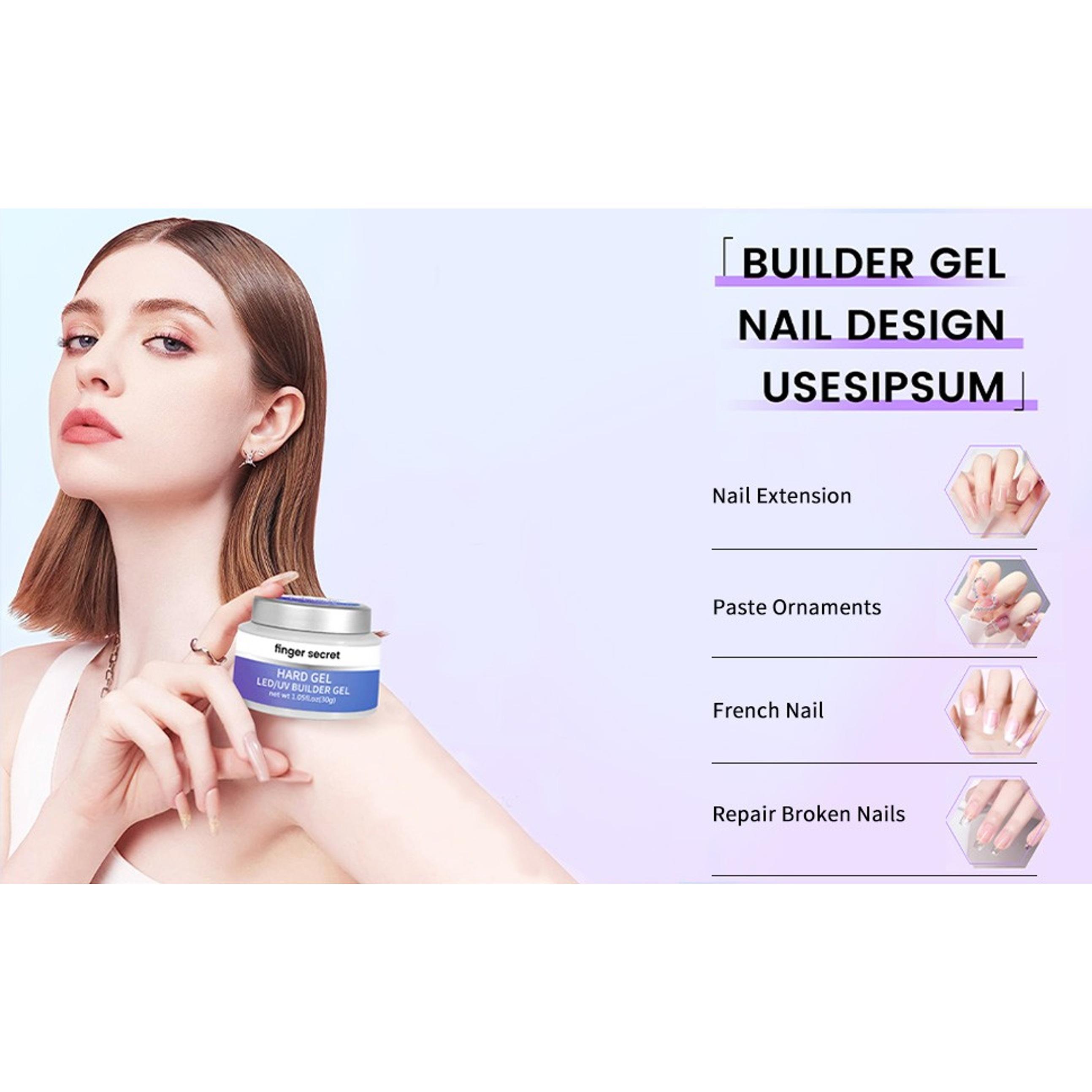 Builder Gel Nails Kit - Strong, Long-Lasting Nude 3D Sculpting Gel for Nail Extension, 2oz (Clear & Nude, 1fl.oz*2) Builder Gel Nails Kit - Strong, Long-Lasting Nude 3D Sculpting Gel for Nail Extension, 2oz (Clear & Nude, 1fl.oz*2)