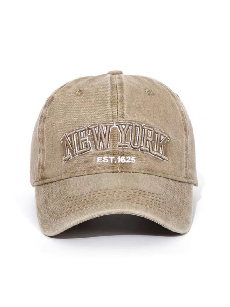 New York Embroidery Baseball Cap, Casual Outdoor Sports Hat for Men & Women, Vintage All-match Sun Hat for Daily Wear