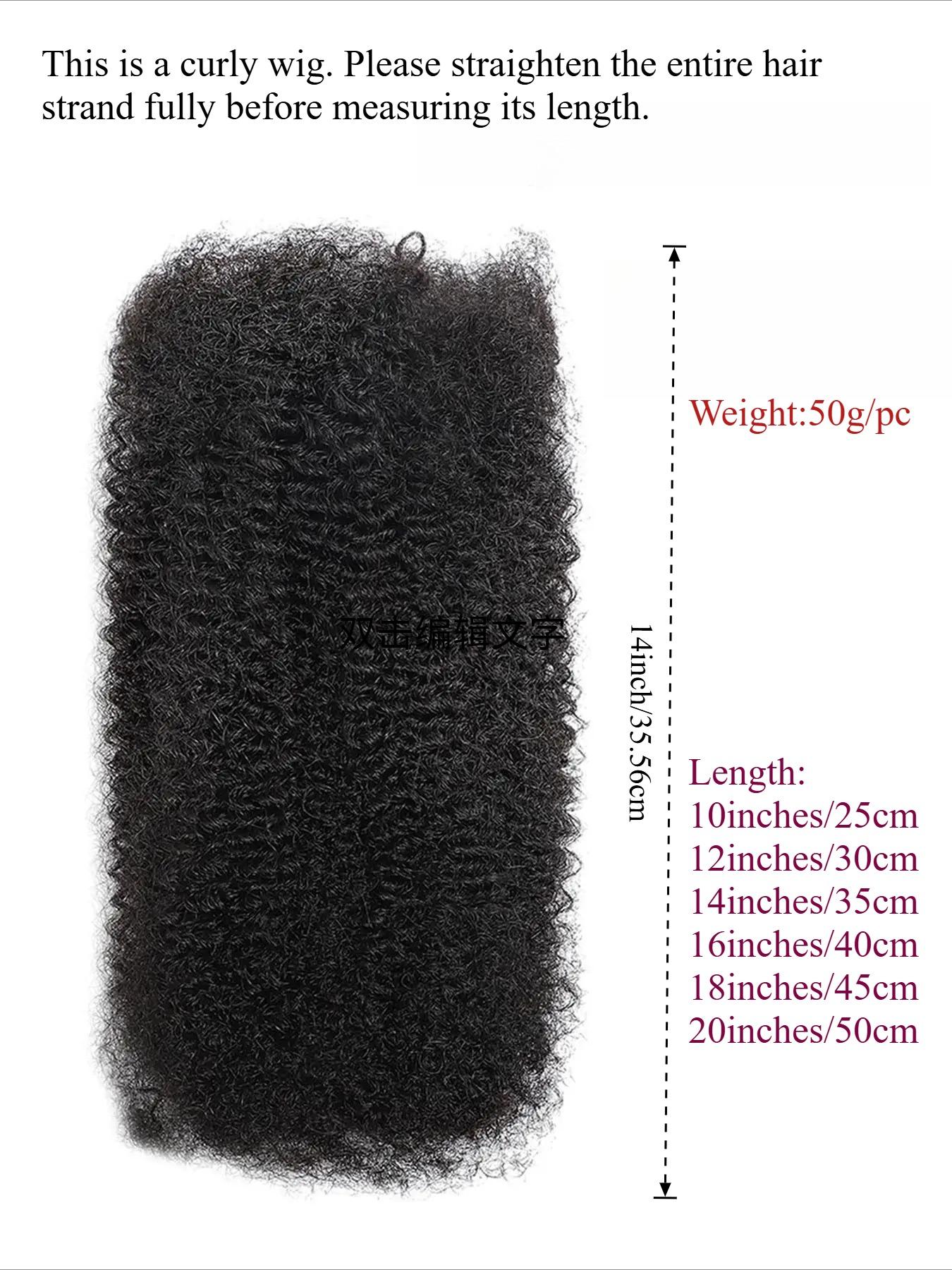 50G Afro Kinky Virgin Human Hair Bulk Unprocessed For Dreadlocks Restoration Mini Twist Braids Tangle Free Breathable Daily Use