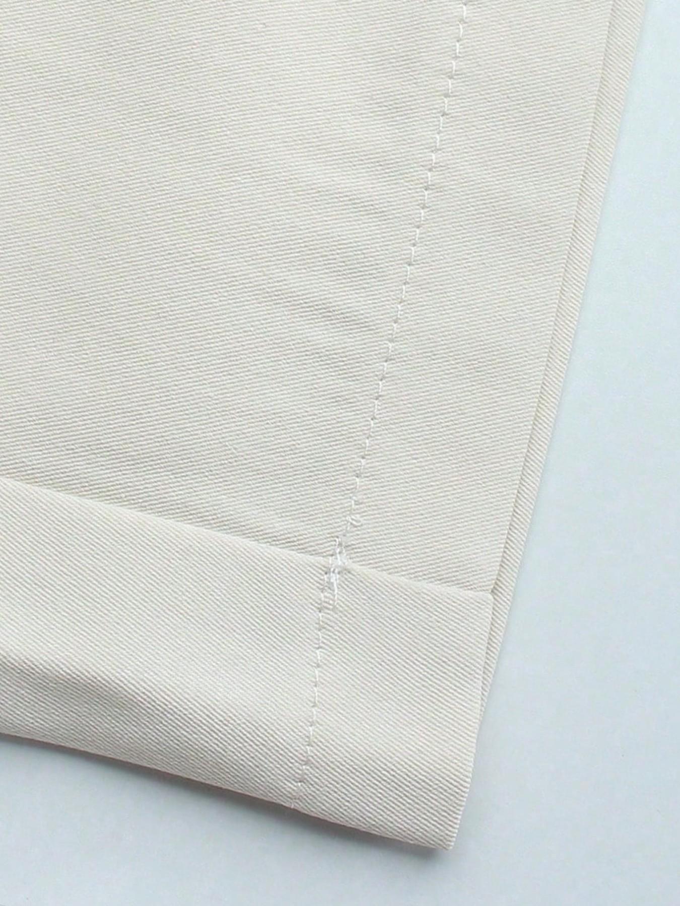 Men's Solid Color Short Sleeve Top and Long Pants Set Outfit, Comfortable Daily Wear, Suitable for Formal and Casual Occasions