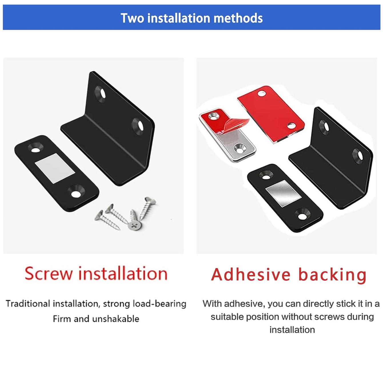 1pc/3pcs, Strong Magnetic Door Latch, Ultra-Thin Magnet for Furniture Cabinets, Screw-Installed, Secure Closure Device