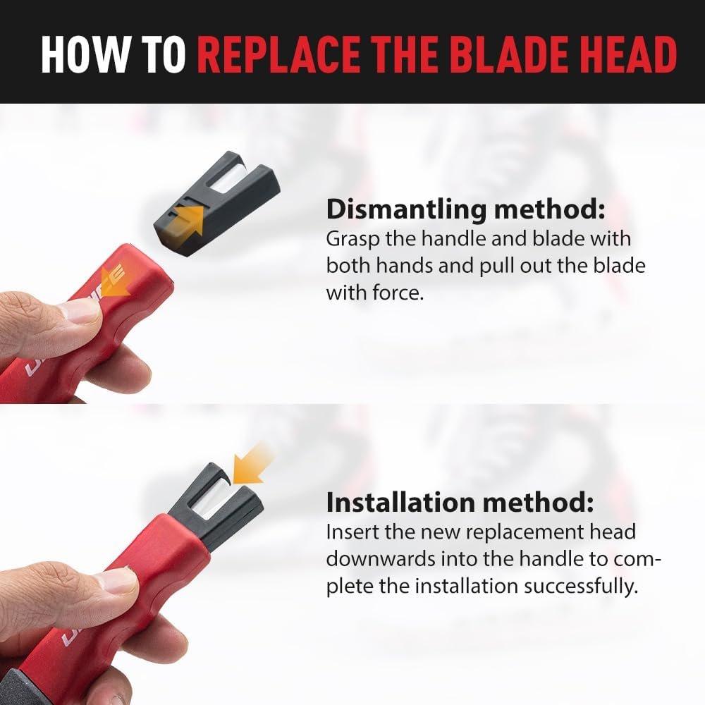 Ice Skate Sharpener, Handheld Ceramic  Sharpening Tool with Honing Stone for Hockey Skates