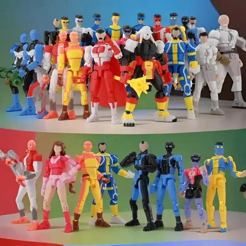 3D Printed Lucky13 Invincibles Tech Jacker Movable Soldier Multijoint Movable T13 Figurines Assembly Mecha Toy Holiday Gift