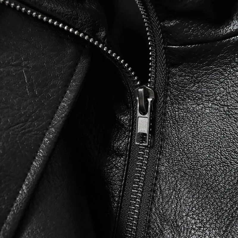 【Black Friday】Women's Stand-Collar Faux Leather Jacket, Streetwear, Long Sleeve Coats for Spring & Fall, Waterproof & Windproof Clothes for Daily Wear, Oversized Jacket, Casual Fashionable Collared Outerwear