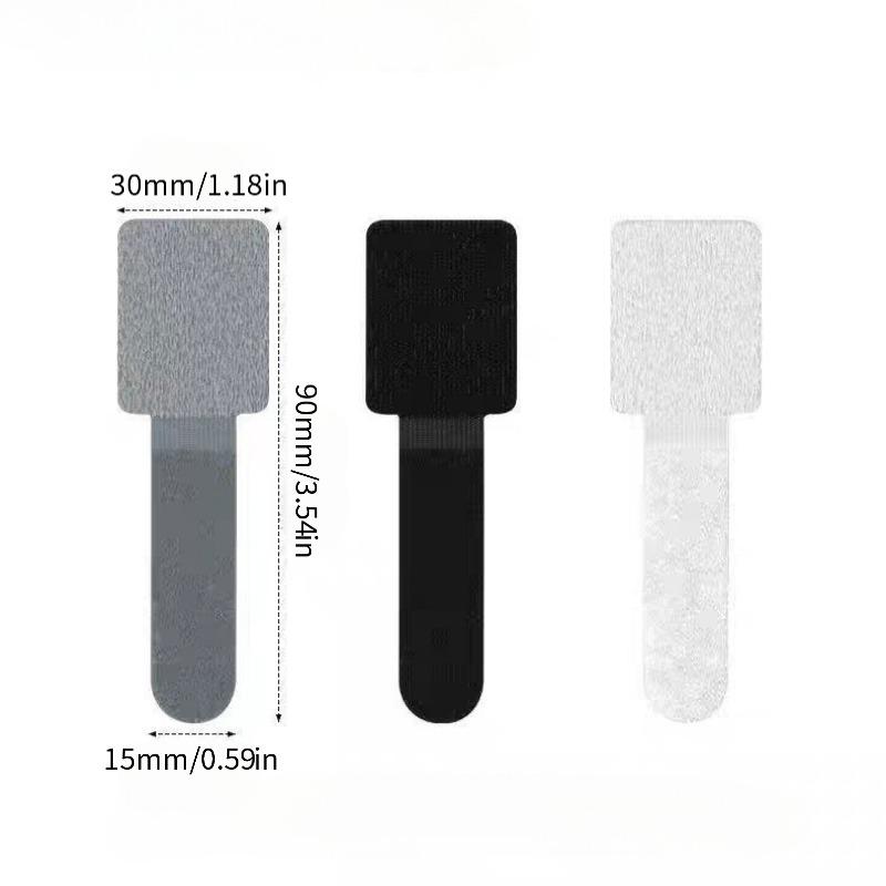 Cable Organizer, Power Cord & Data Cable Management, Velcro Cable Ties, Self-Adhesive Wire Fixing Clips for Ethernet & Power Cords