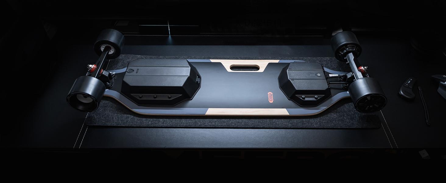 MEEPO V5 Electric Skateboard with Remote, Top Speed of 29 Mph, Smooth Braking, Easy Carry Handle Design, Suitable for Adults & Teens Beginners Mobgriptape Rubber Wheels skateboard skateboard skateboard