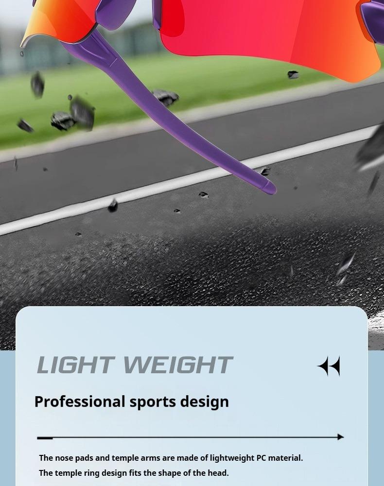 Professional Sports Sunglasses HD Cycling Windproof Glasses Outdoor UV Protection Sun Glasses Marathon Hiking Eyewear