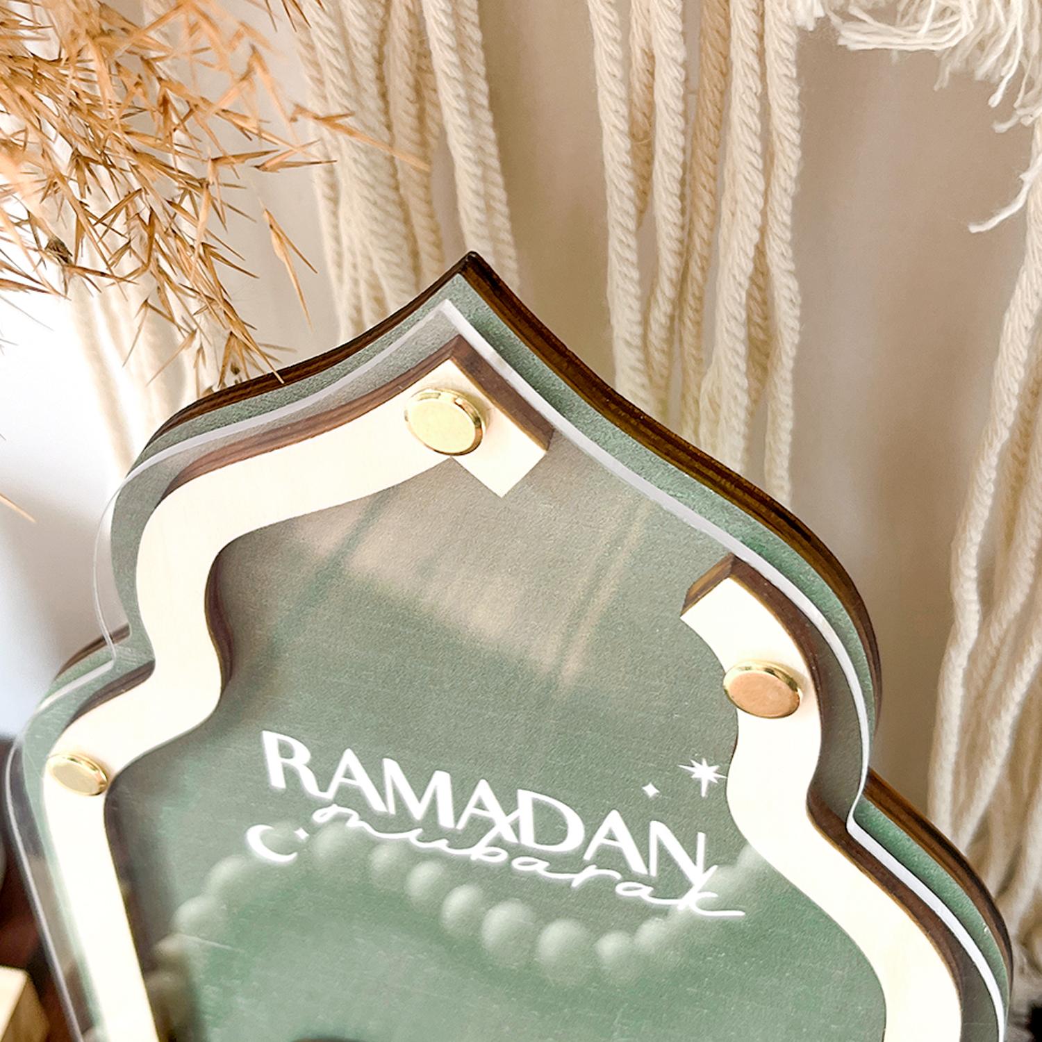 Ramadan Countdown Box, Independent Traditional Islamic Festive Eid Gift Set, Includes 31 Numbered Moons, Creative Ramadan Home Decor, Perfect Muslim Friend Gift